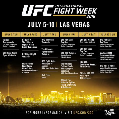 all upcoming ufc events